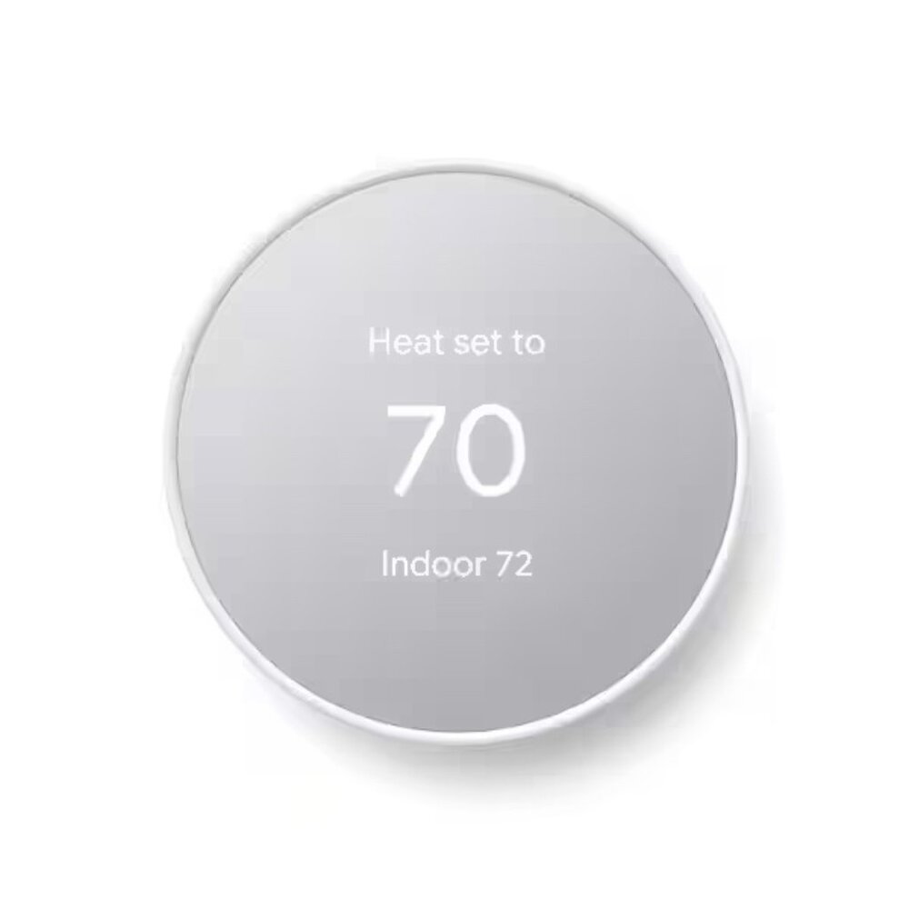 NEW Google Nest Thermostat - Smart Programmable Wi-Fi Thermostat - Snow